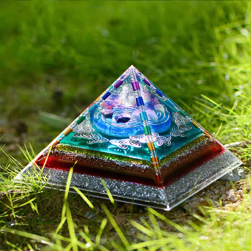 Olivenorma Crystal Copper Coil Torre energetica Piramide Orgone