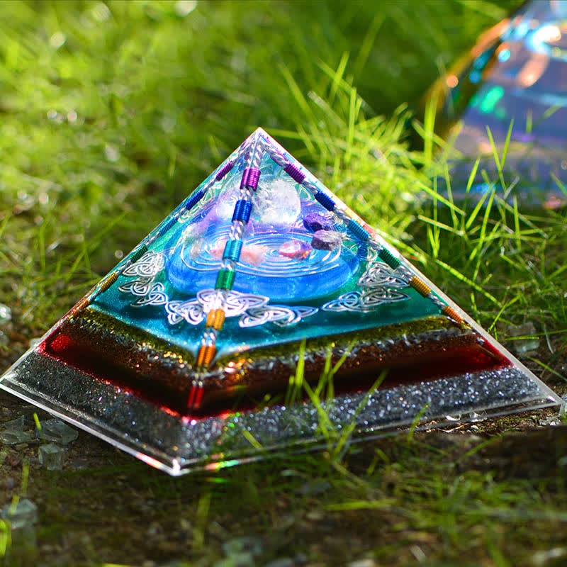 Olivenorma Crystal Copper Coil Torre energetica Piramide Orgone