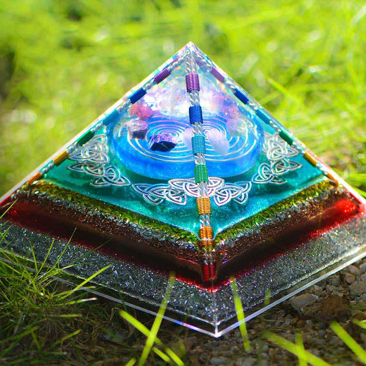 Olivenorma Crystal Copper Coil Torre energetica Piramide Orgone