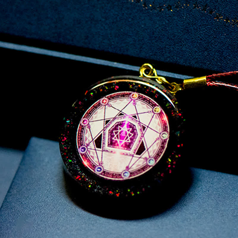 Collana energetica in quarzo rubino e granato Olivenorma