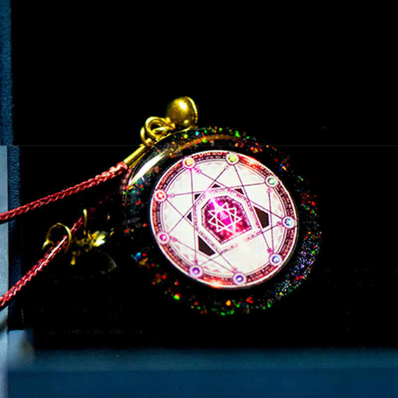 Collana energetica in quarzo rubino e granato Olivenorma