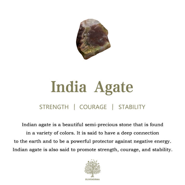 Bracciale con coulisse in perline di pietra naturale Olivenorma 