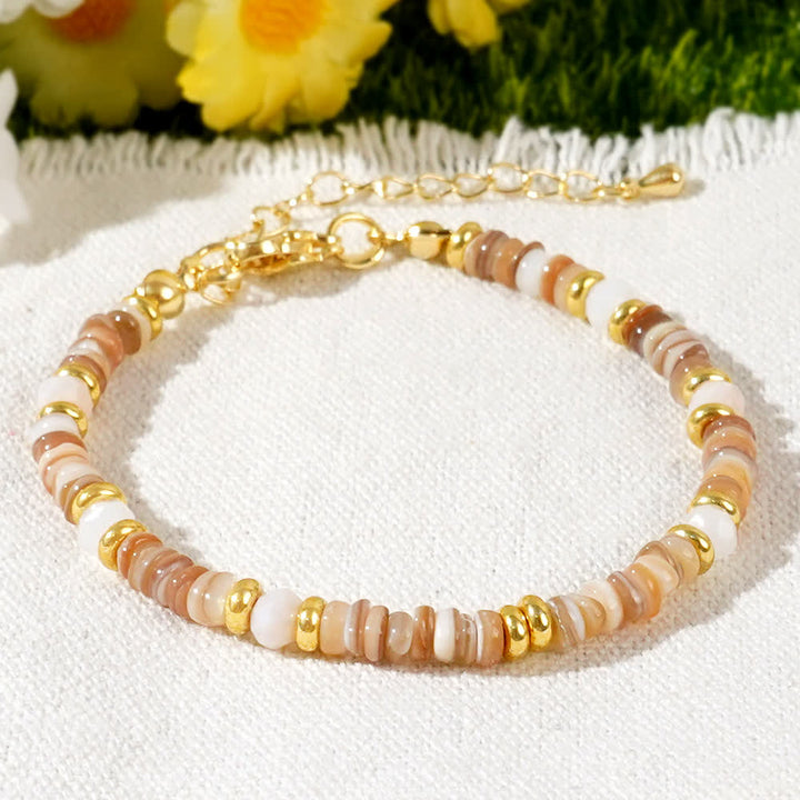 Olivenorma Bracciale con chiusura in metallo e perline colorate 