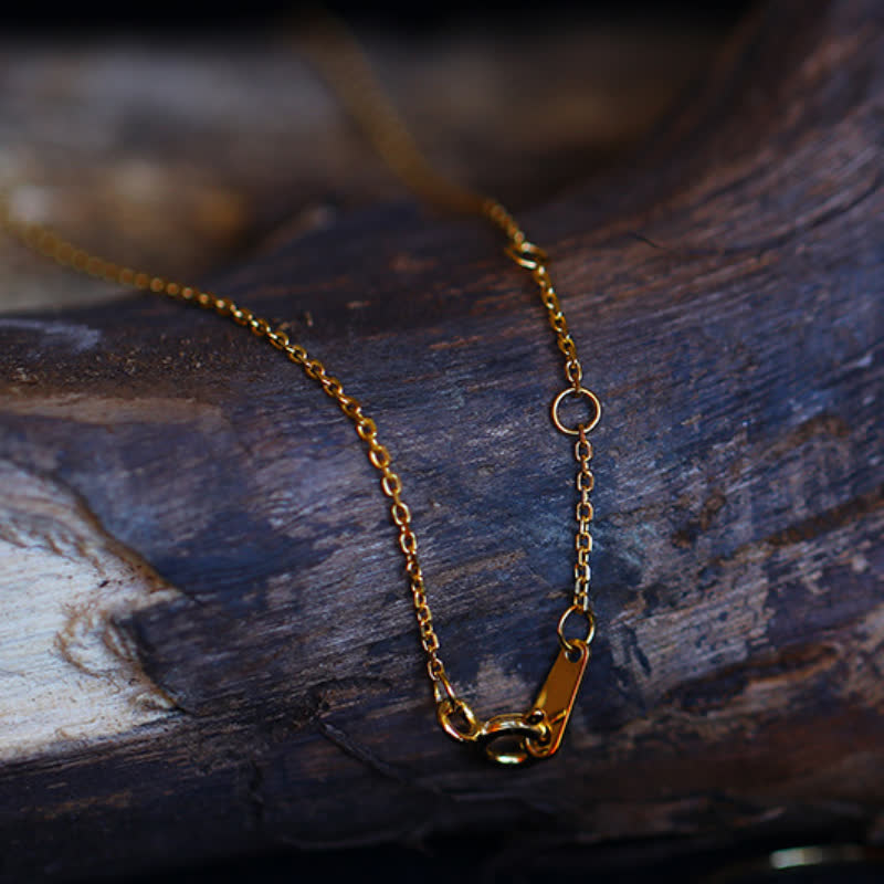 Collana con ciondolo a forma di foglia di opale blu Olivenorma