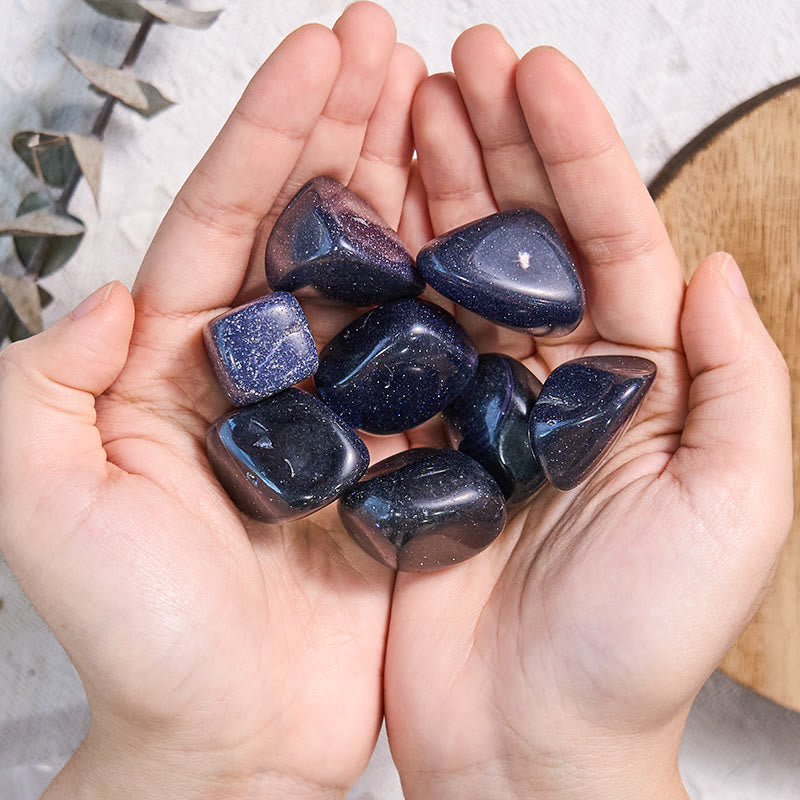 Olivenorma Natural Glitter Blue Sandstone Pietra levigata