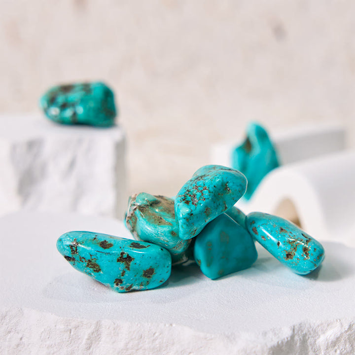 Olivenorma Cristallo curativo Reiki turchese autentico pietra levigata