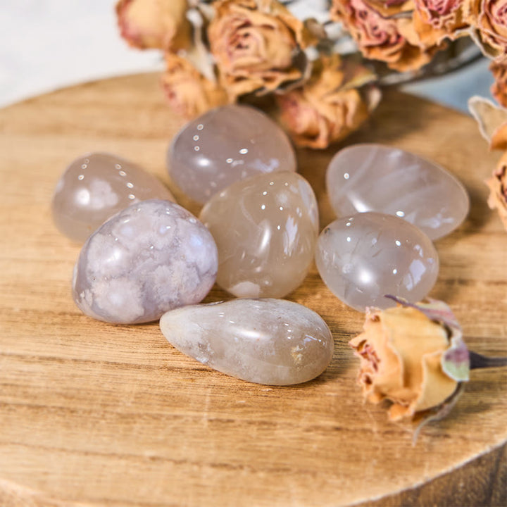 Pietra burattata naturale irregolare di agata di ciliegio Olivenorma