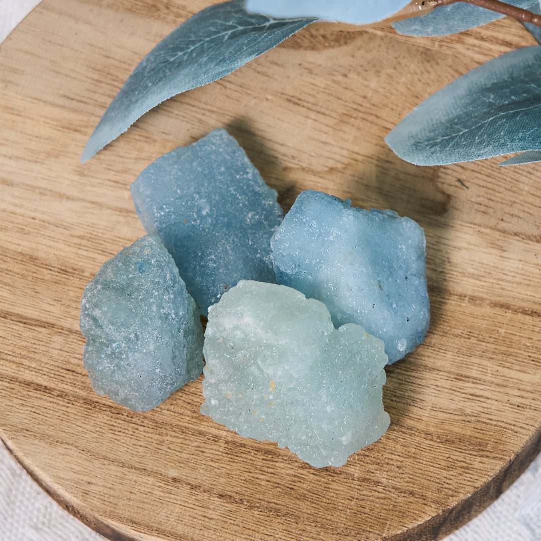 Olivenorma Pietra naturale grezza di acquamarina burattata alla rinfusa