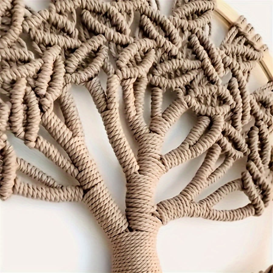 Olivenorma - Decorazione da parete con albero della vita intrecciato a mano