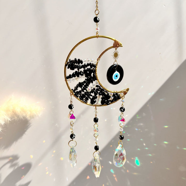 Olivenorma Natural Gem Protezione Malocchio Suncatcher Campanelli eolici