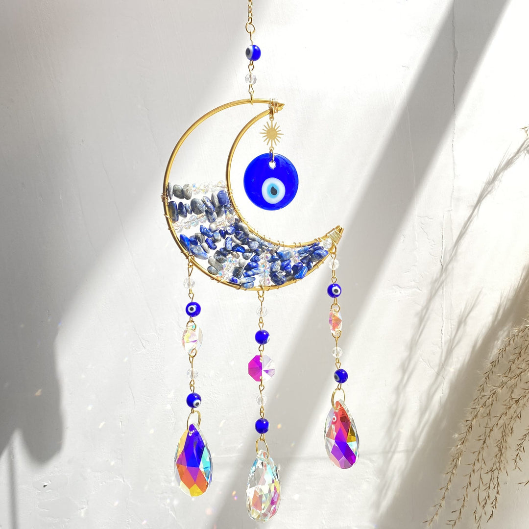 Olivenorma Natural Gem Protezione Malocchio Suncatcher Campanelli eolici