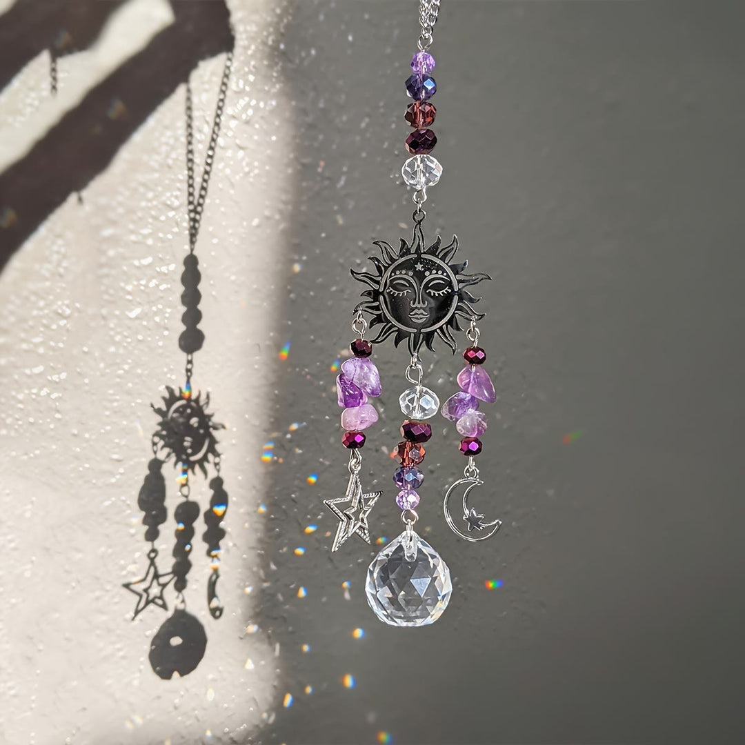 Olivenorma Moon Goddess Crystal Sun Catcher Campanelli eolici