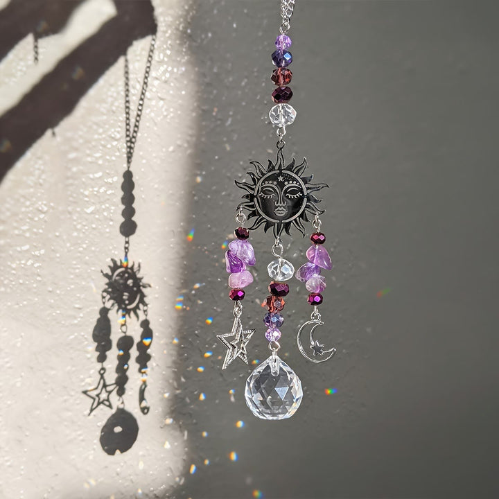 Olivenorma Moon Goddess Crystal Sun Catcher Campanelli eolici