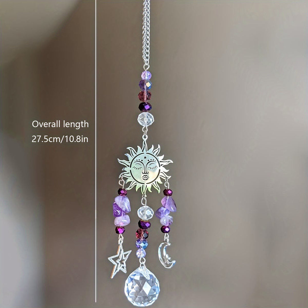 Olivenorma Moon Goddess Crystal Sun Catcher Campanelli eolici