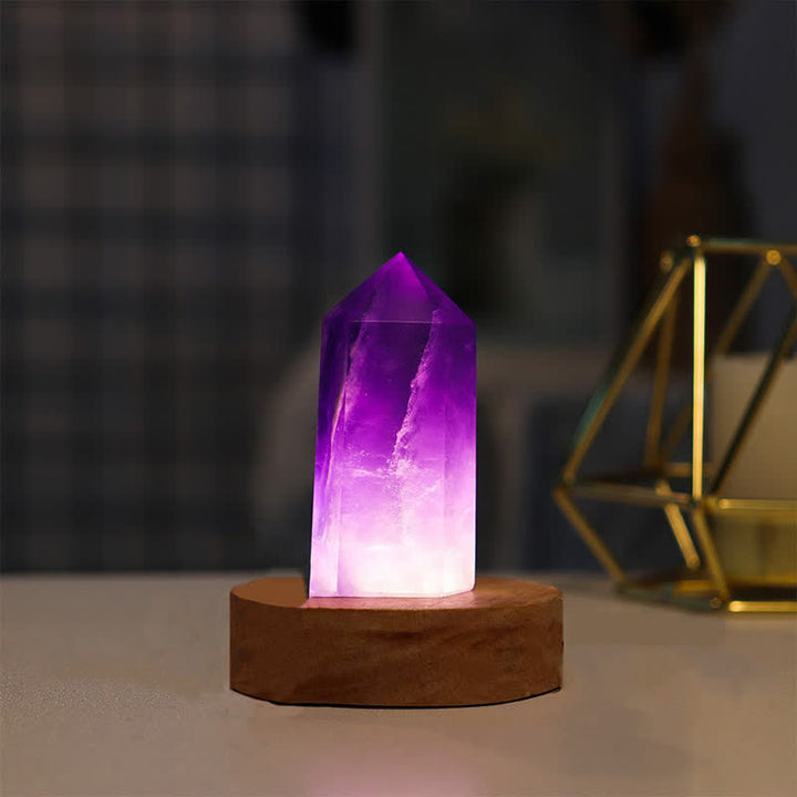 Decorazione lampada di cristallo curativo naturale Olivenorma