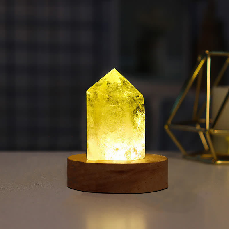 Decorazione lampada di cristallo curativo naturale Olivenorma