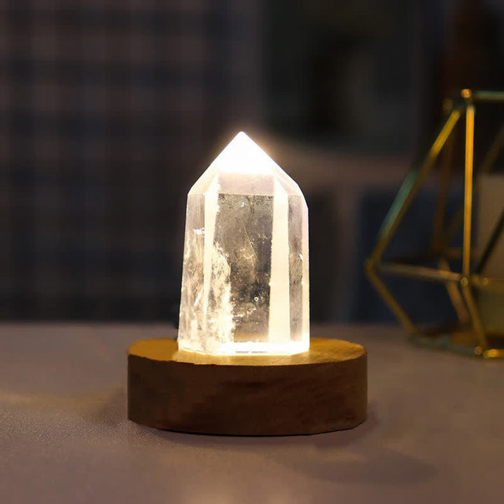 Decorazione lampada di cristallo curativo naturale Olivenorma