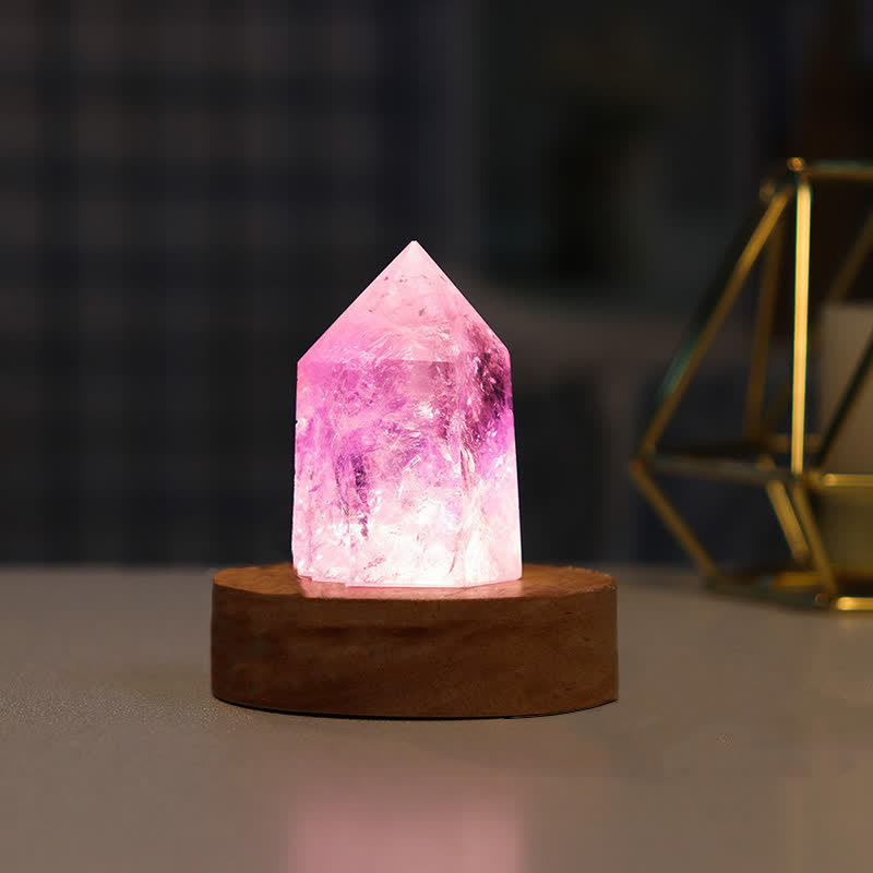 Decorazione lampada di cristallo curativo naturale Olivenorma