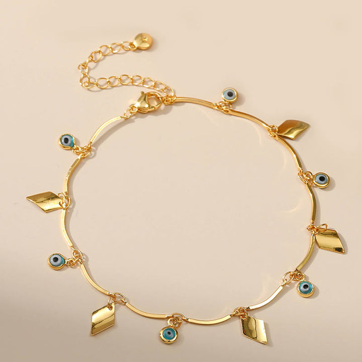 Olivenorma Cavigliera anti-malocchio placcata in oro 18K
