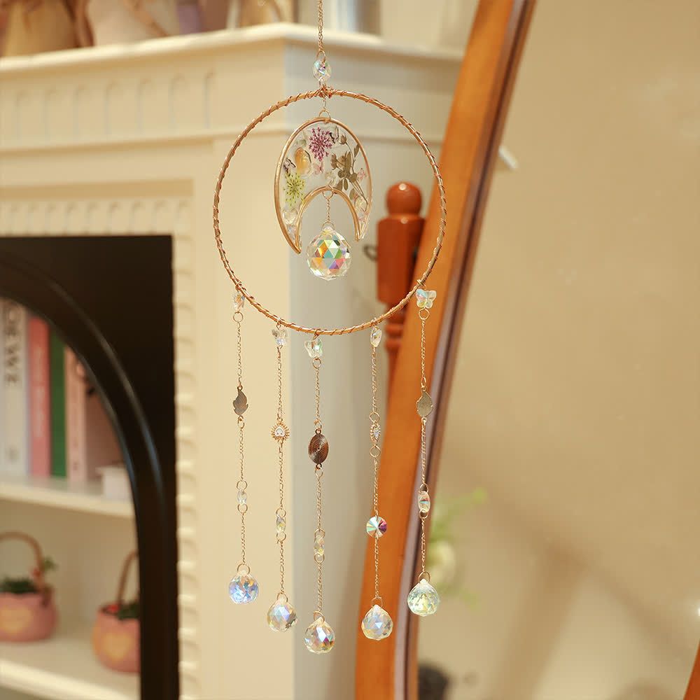 Olivenorma Stampa epossidica della luna Ciondolo per il vento