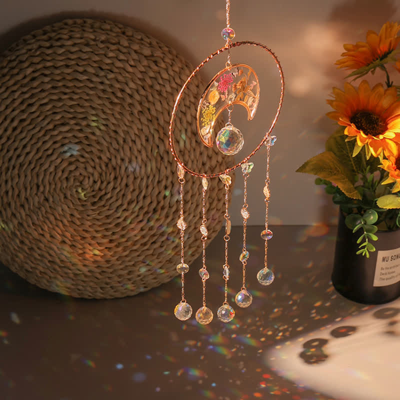 Olivenorma Stampa epossidica della luna Ciondolo per il vento