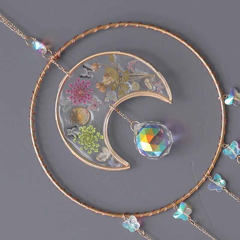 Olivenorma Stampa epossidica della luna Ciondolo per il vento