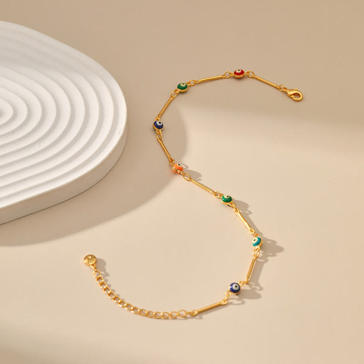 Olivenorma Cavigliera anti-malocchio placcata in oro 18K