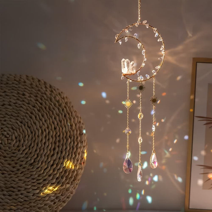 Olivenorma Clear Crystal Crystal Bud Moon Campanello a vento