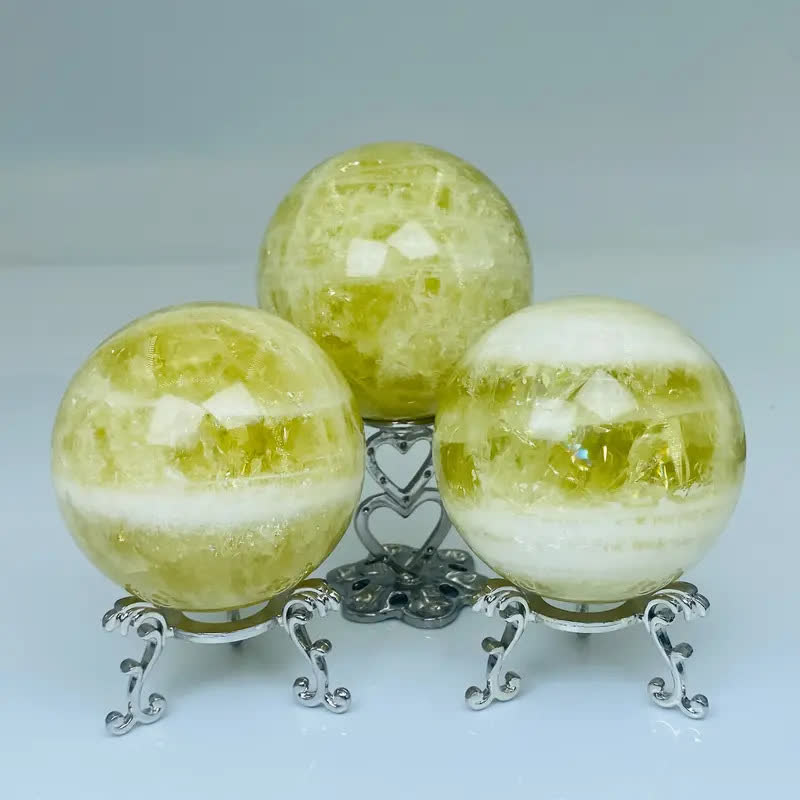 Sfera di cristallo di citrino naturale Olivenorma