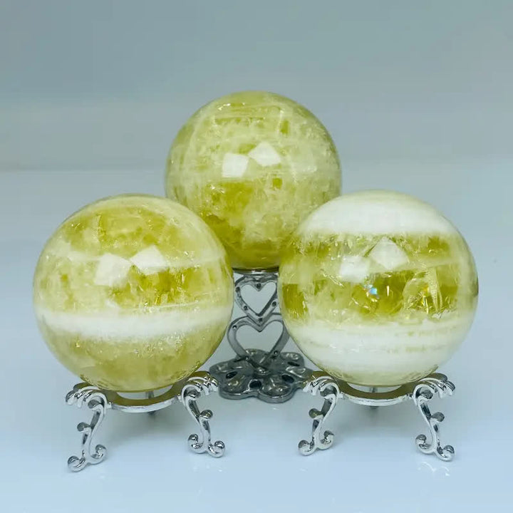 Sfera di cristallo di citrino naturale Olivenorma