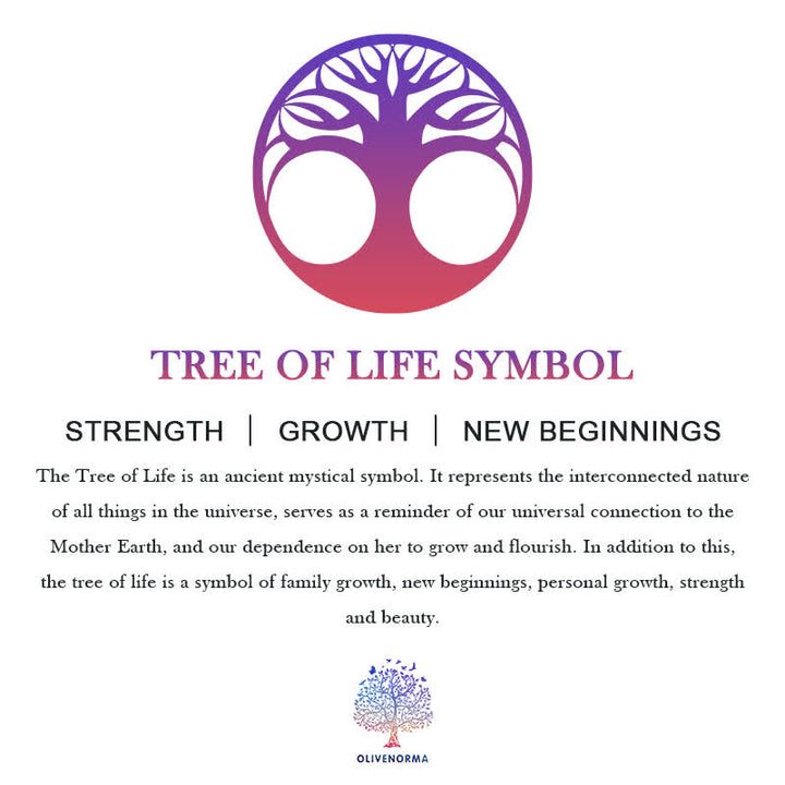 Braccialetto di perline con chakra dell'albero della vita in ambra Olivenorma