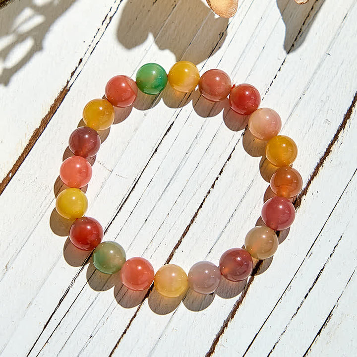 Braccialetto di perline di agata Yanyuan naturale Olivenorma - image 5