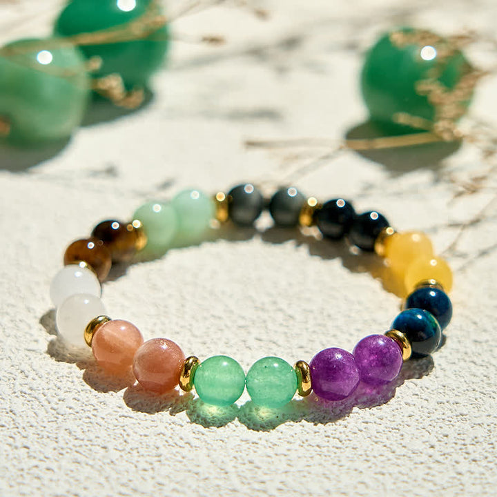 Olivenorma 10 tipi di braccialetti di perline di pietra naturale