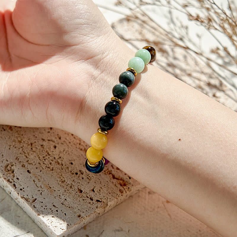 Olivenorma 10 tipi di braccialetti di perline di pietra naturale