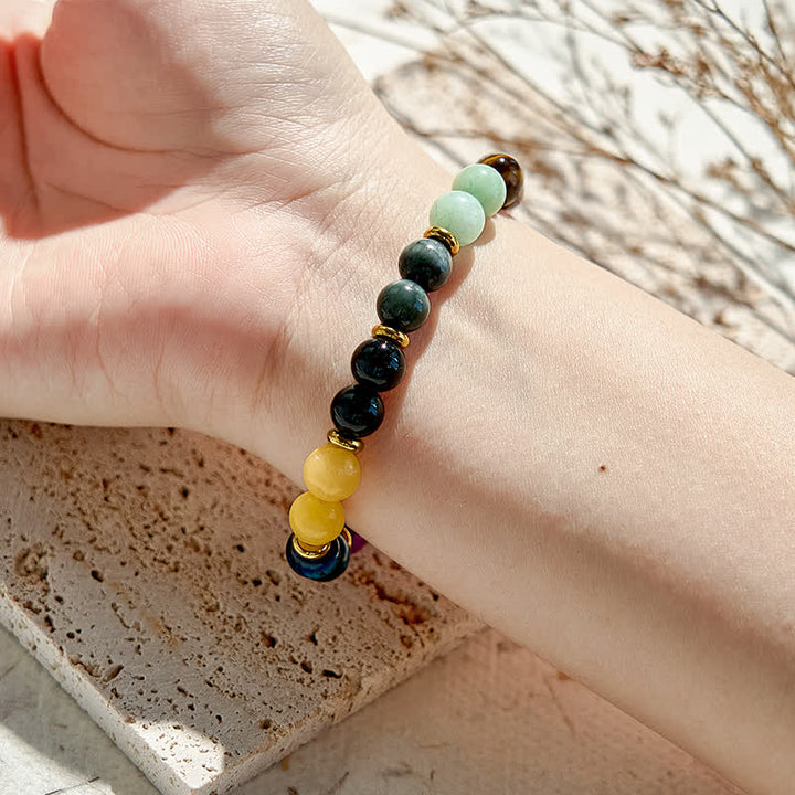 Olivenorma 10 tipi di braccialetti di perline di pietra naturale