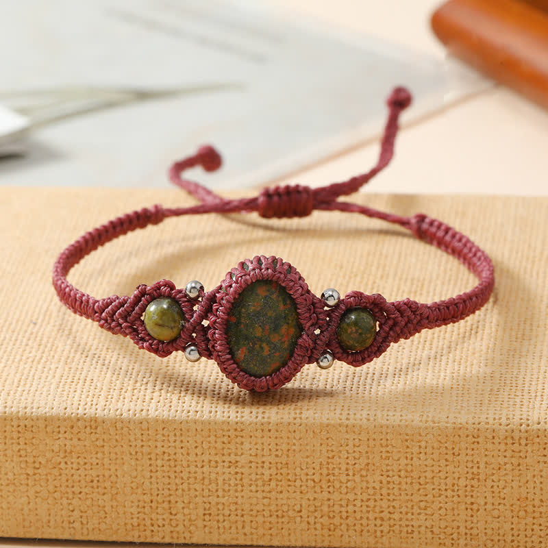 Bracciale intrecciato con cristalli taglio ovale intrecciati Olivenorma 