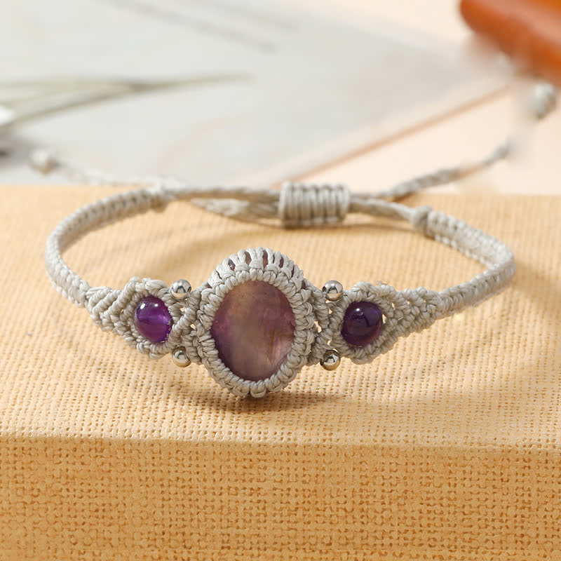 Bracciale intrecciato con cristalli taglio ovale intrecciati Olivenorma 