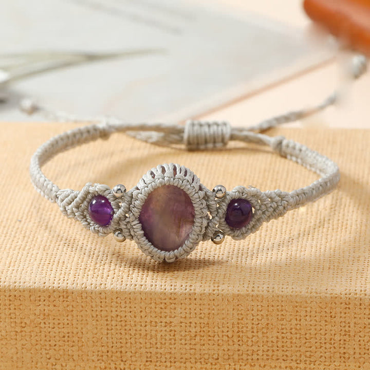Bracciale intrecciato con cristalli taglio ovale intrecciati Olivenorma 