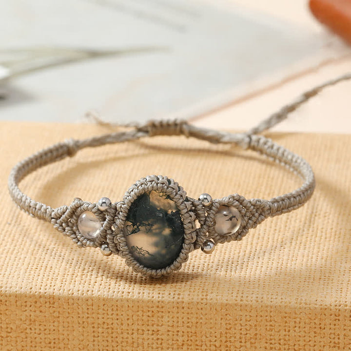 Bracciale intrecciato con cristalli taglio ovale intrecciati Olivenorma 