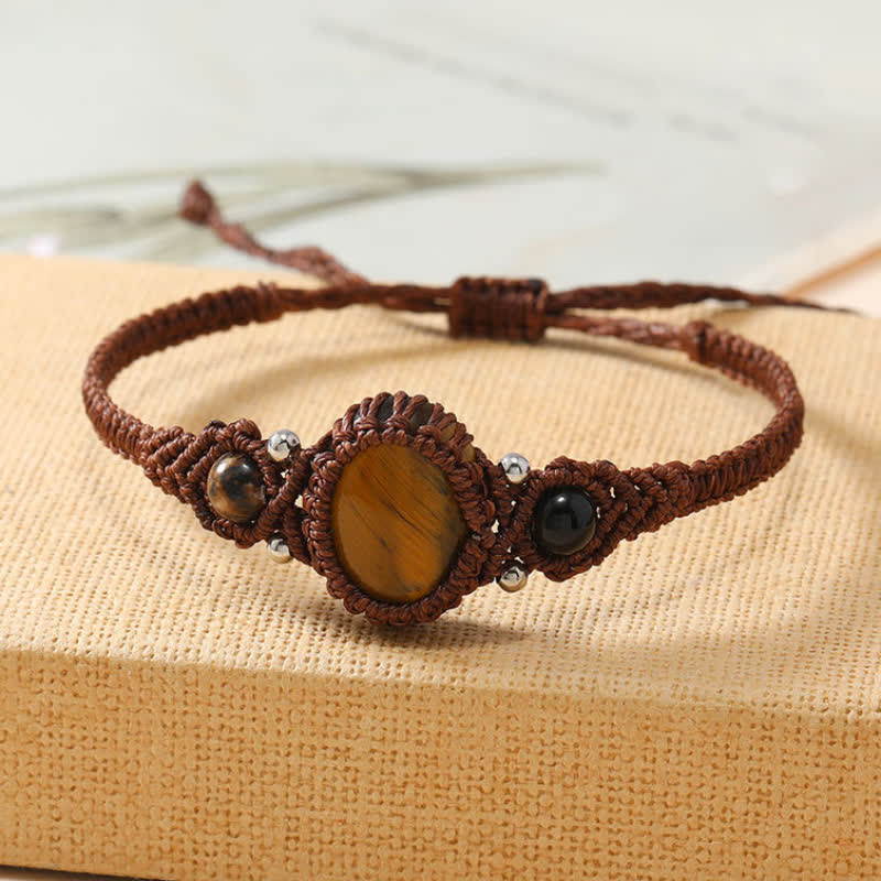 Bracciale intrecciato con cristalli taglio ovale intrecciati Olivenorma 