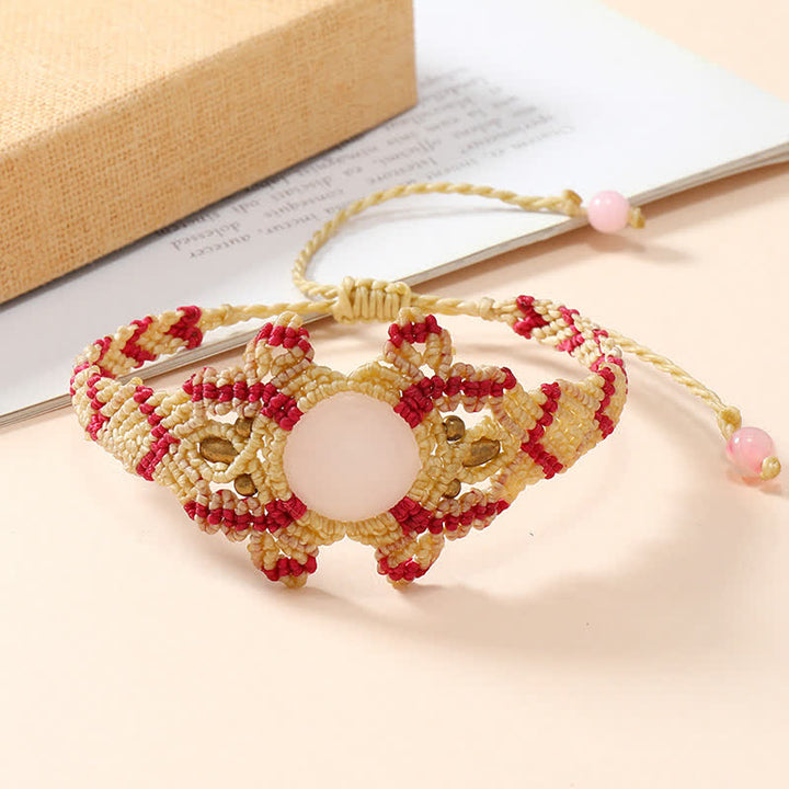 Bracciale intrecciato a mano con cristalli Olivenorma