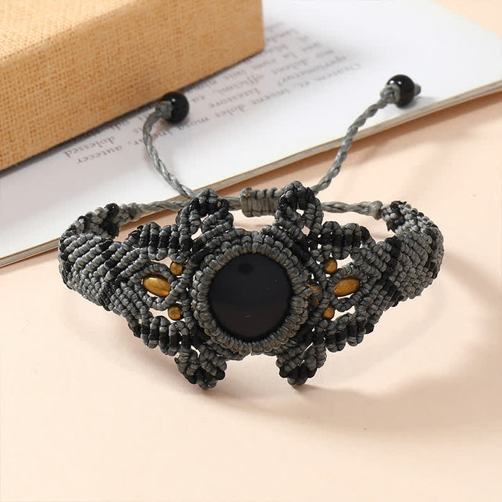 Bracciale intrecciato a mano con cristalli Olivenorma