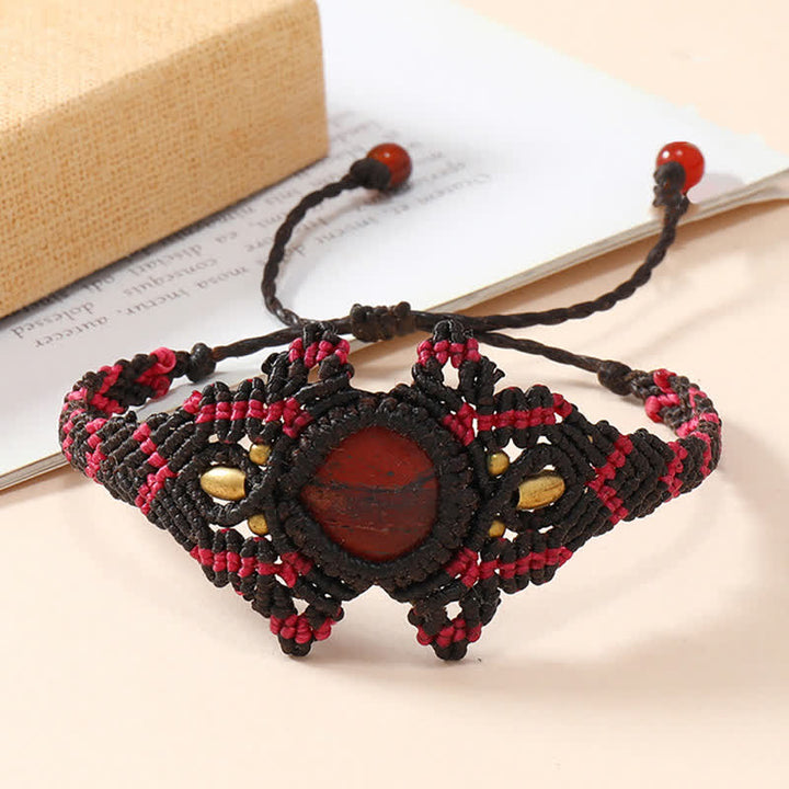 Bracciale intrecciato a mano con cristalli Olivenorma