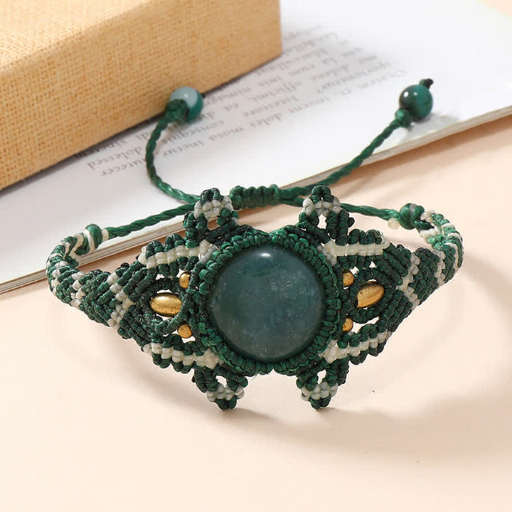 Bracciale intrecciato a mano con cristalli Olivenorma