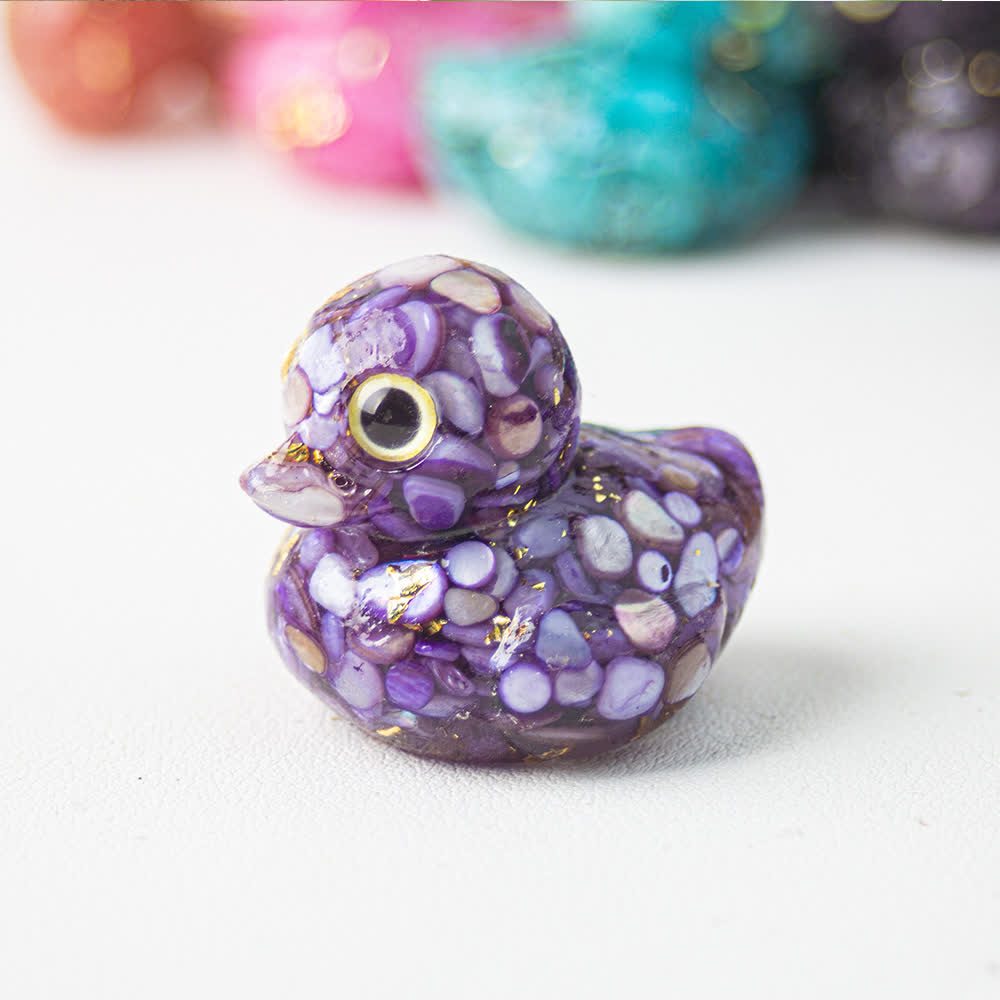 Decorazione in pietra preziosa di cristallo naturale Olivenorma a forma di anatra - image 42