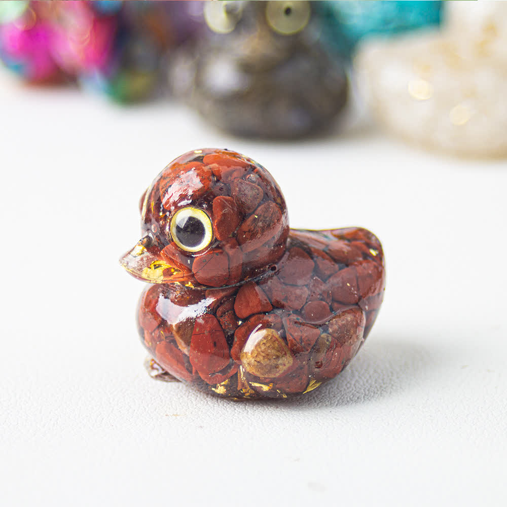 Decorazione in pietra preziosa di cristallo naturale Olivenorma a forma di anatra - image 29