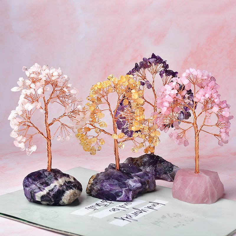 Albero Feng Shui con base in fantasia ametista Olivenorma