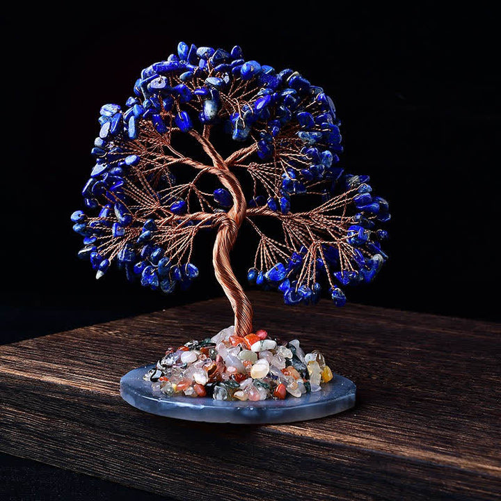 Base in ghiaia di agata colorata Olivenorma Feng Shui Tree