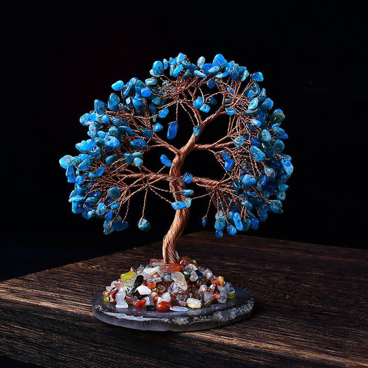 Base in ghiaia di agata colorata Olivenorma Feng Shui Tree