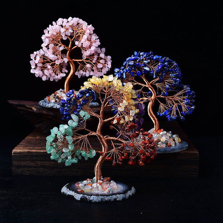 Base in ghiaia di agata colorata Olivenorma Feng Shui Tree